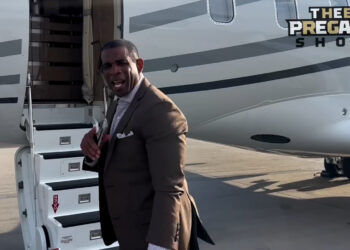Deion Sanders on the plane with Uncle Neely