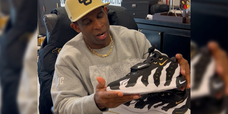 Lebron James gifts Deion Sanders shoes