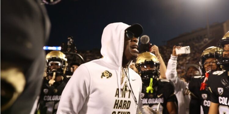 coach prime and buffs at game