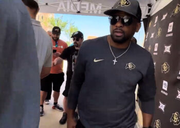 Colorado running back coach Gary Harrell